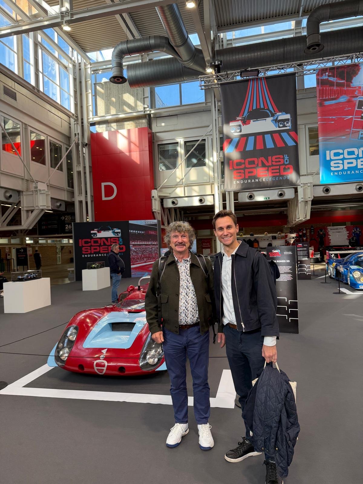 Niclas e Klaus ad Auto e Moto d’Epoca a Bologna.