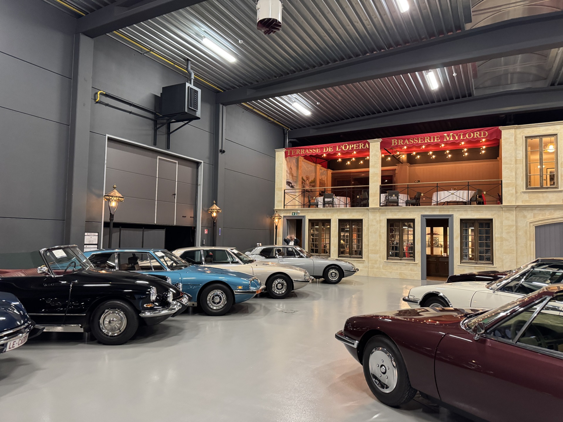 Citroën cars in the collection’s French street setting
