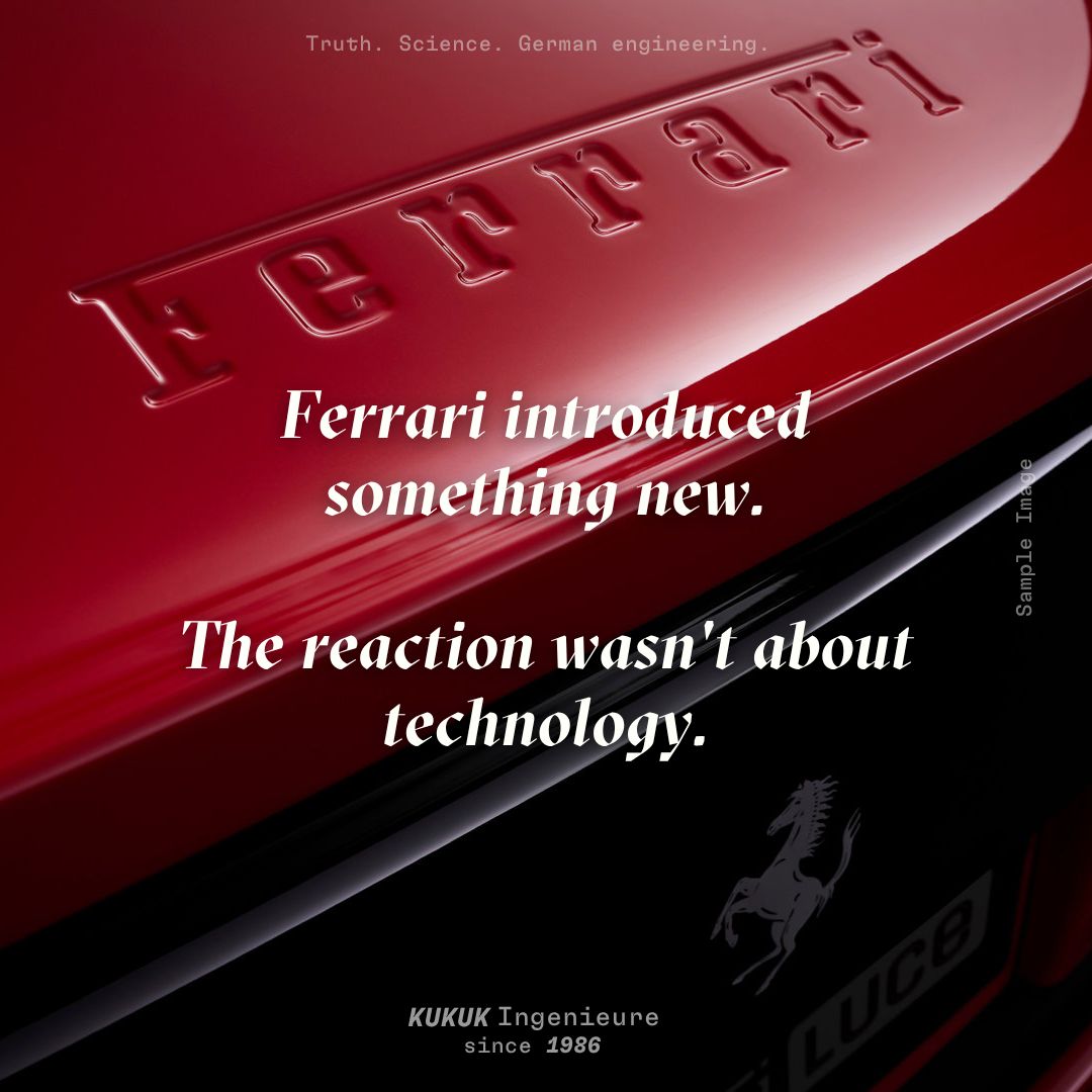 Ferrari Luce Reaktion war nicht nur Technologie