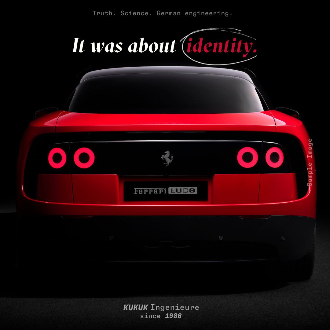 Ferrari Luce Heck und Identität