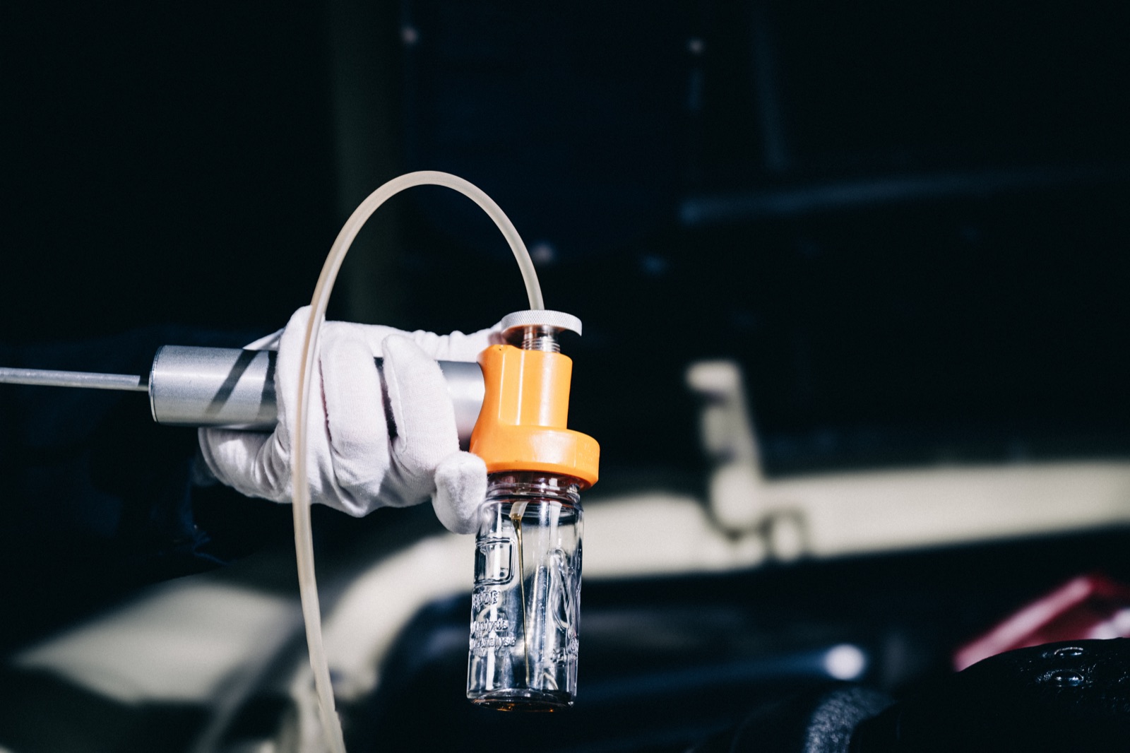 Forensic sampling during a classic car examination