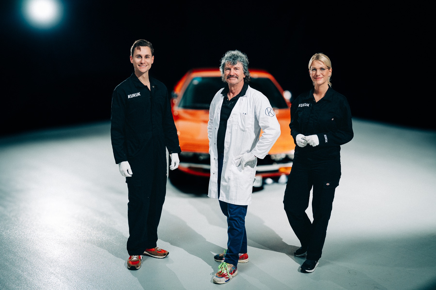 Klaus Kukuk mit Laura und Niclas Kukuk von Glahn